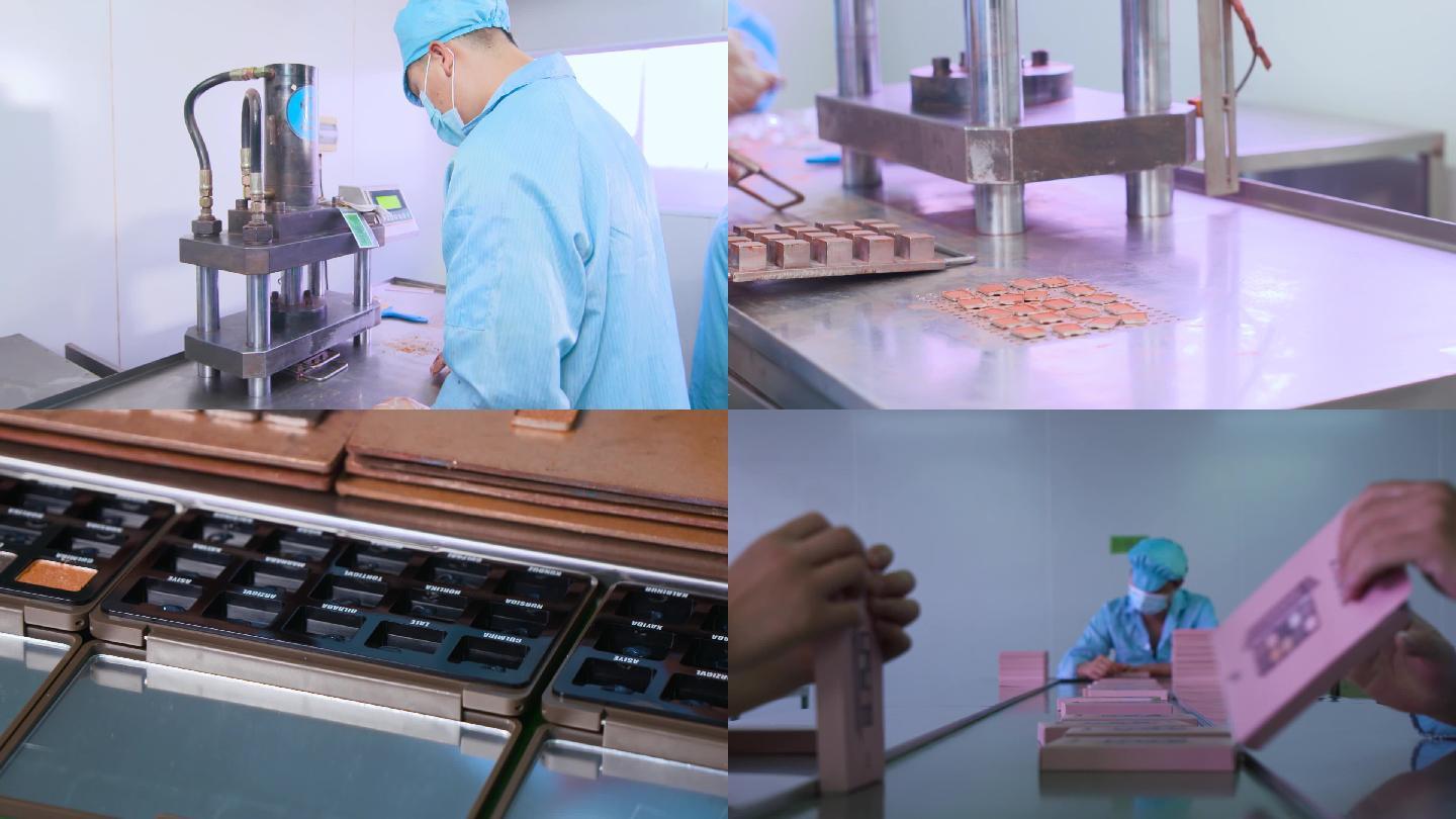 化妝品生產眼影包裝生產工廠流水線產品包裝